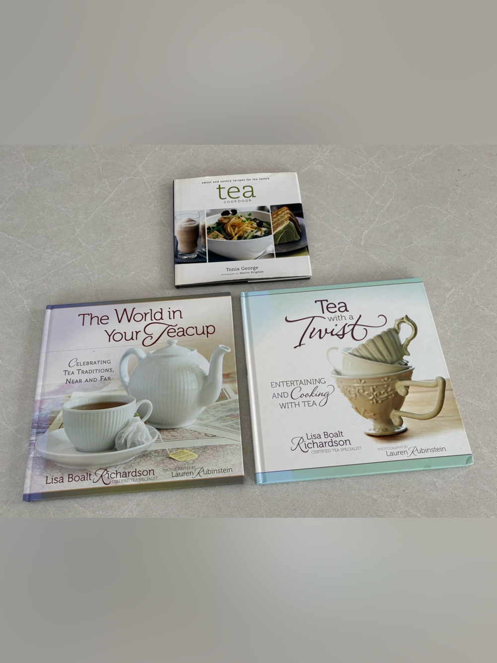 Vintage Tea Book Collection Lot - Set of 3 Hardcover Cookbooks